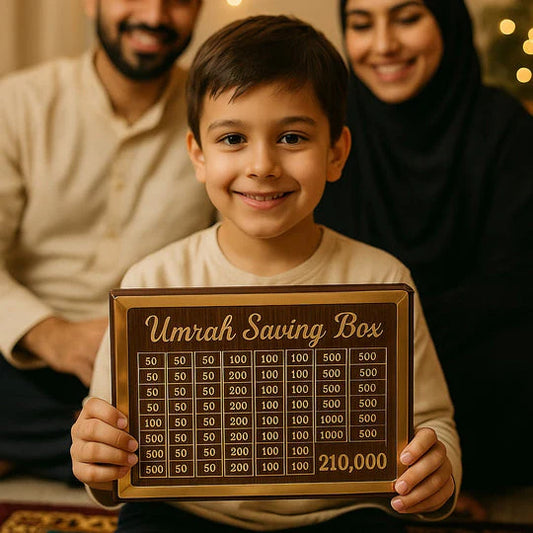 Wooden Umrah Saving Box