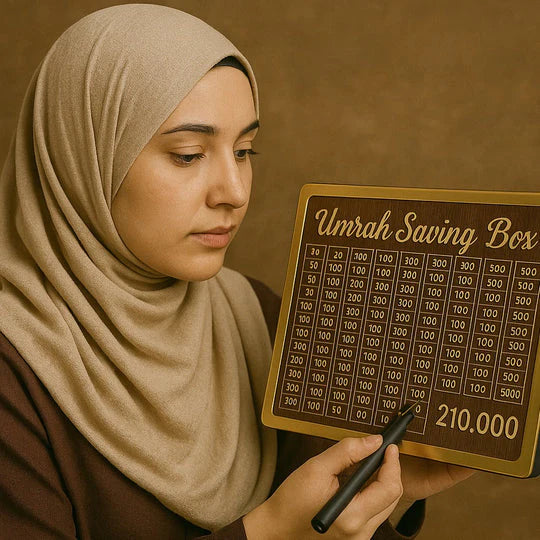 Wooden Umrah Saving Box