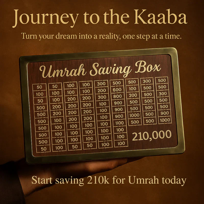 Wooden Umrah Saving Box